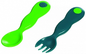 Набор из пластиковых вилочки и ложечки, 6-18 мес. (Bebe Confort, 31000289)